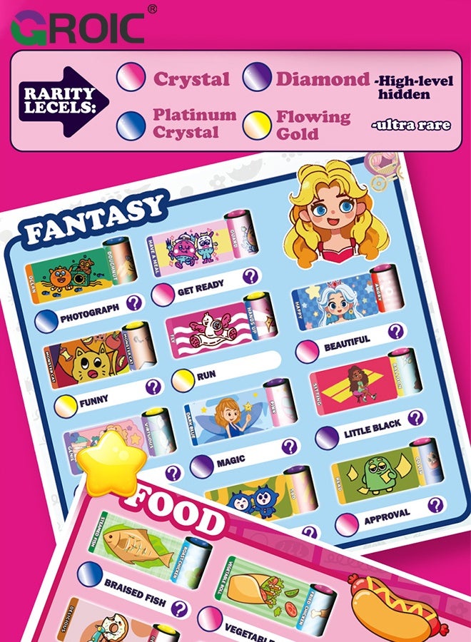 320 ملصقات أساور افعلها بنفسك، ملصقات قابلة للارتداء والمشاركة، حرف مجوهرات افعلها بنفسك للفتيات، هدية مناسبة للسفر للأطفال، لفائف ملصقات غامضة، مجموعة صنع أساور وقلائد ممتعة باستخدام خيوط الملصقات - view 5